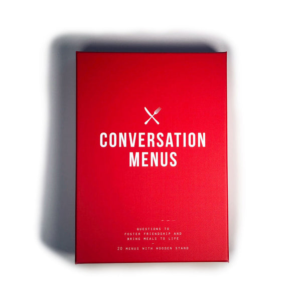 Conversation Menus - 20 Menus with 12 questions per menu, across varying themes - to foster friendship and bring meals to life.